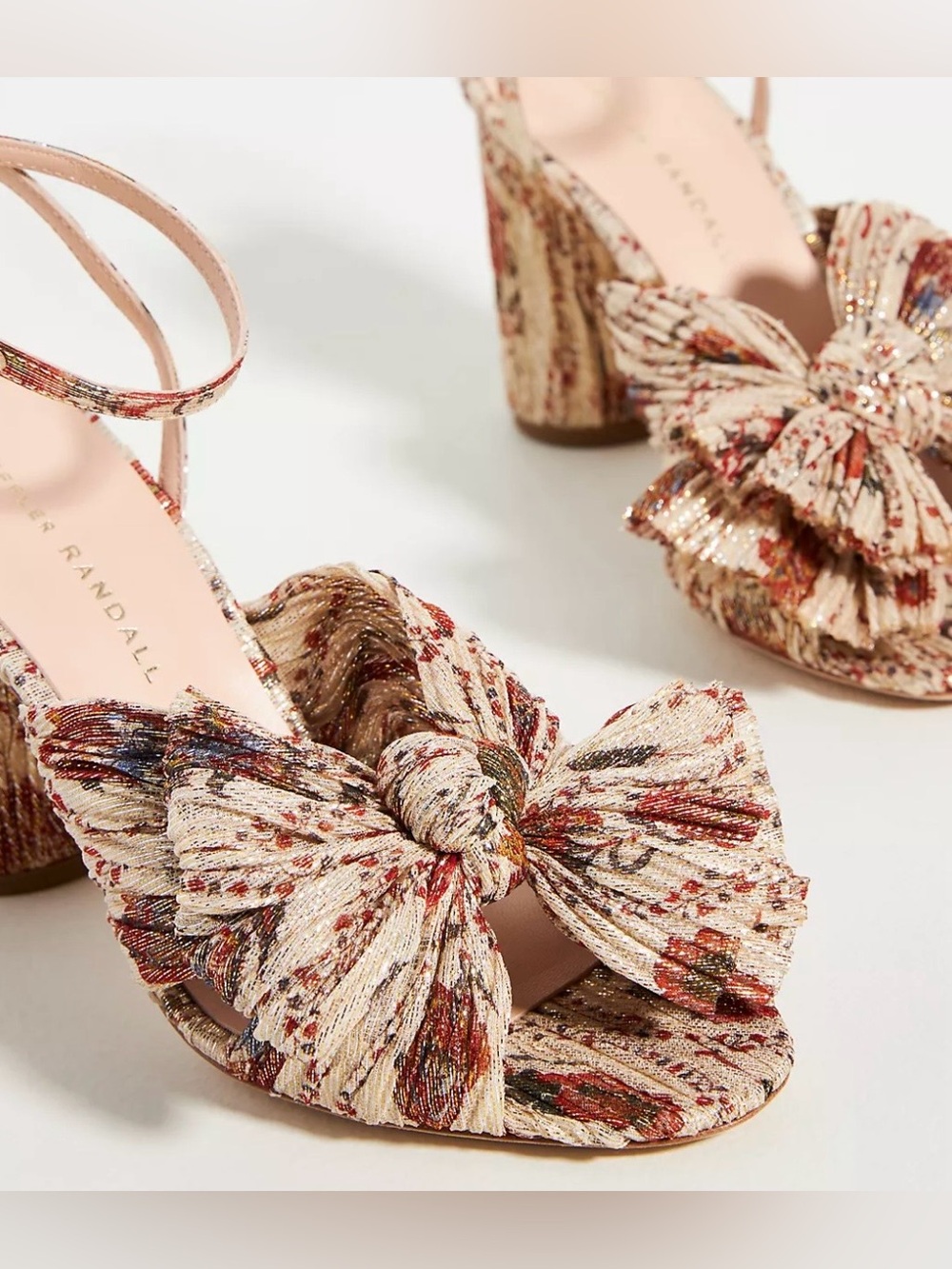 LOEFFLER RANDALL Camellia Heeled Sandals. Size 8.